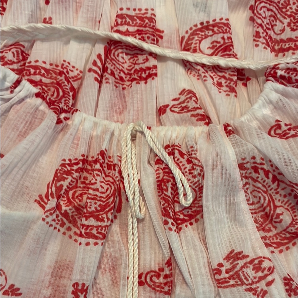 Free People red And white cover up. - Picture 11 of 13